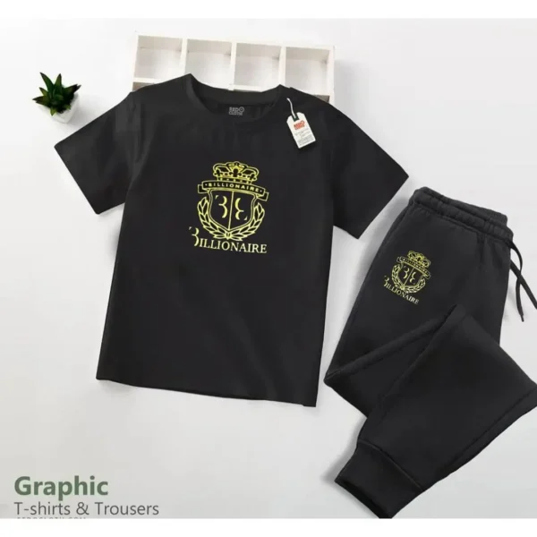 Printed Cotton Tracksuit for Boys - 2 Pcs