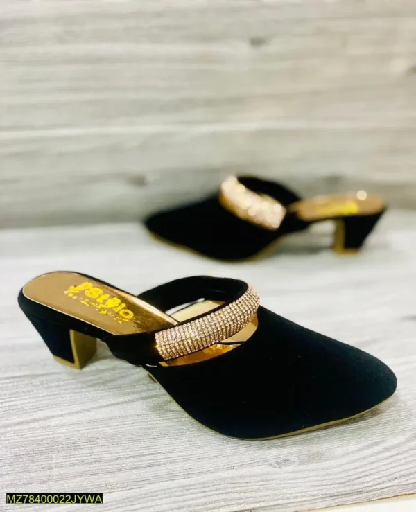 Women's Velvet Wedge Heels – Stylish & Comfortable Footwear