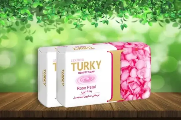 Turky Beauty Soap Rose Petal - 125g (Pack of 6) | Floral & Moisturizing