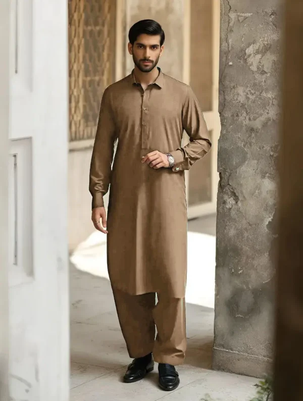 Men’s Unstitched Soft Cotton Plain Suit – Ultimate Comfort & Style